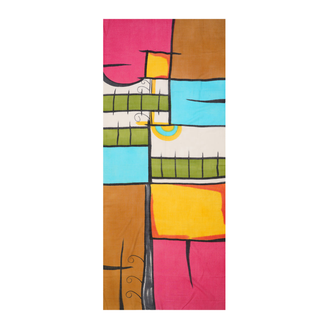 Silk Wool Blended Stole - Colored